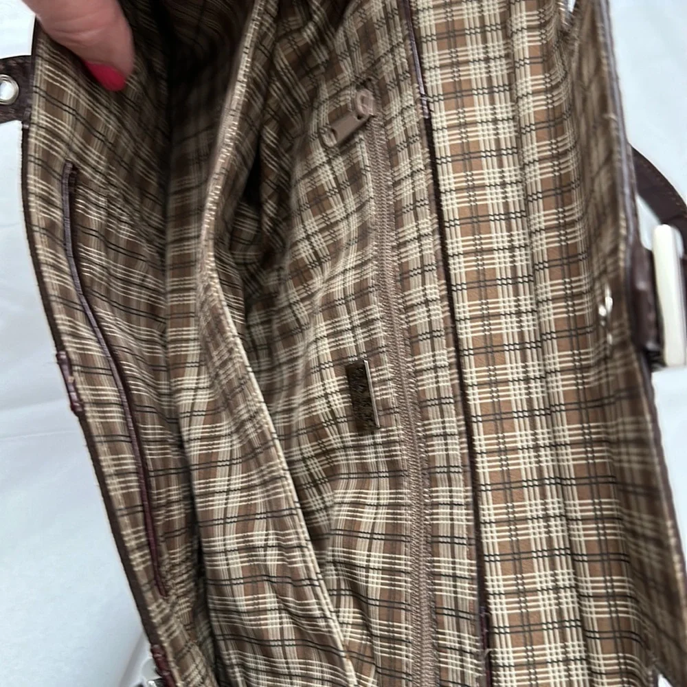MAXX New York Classy Leather Satchel Bag Purse
